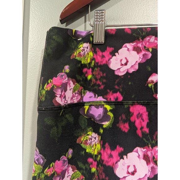 Old Navy Active Black Floral Leggings Powersoft High Rise Go-Dry Size XXL - Picture 10 of 14
